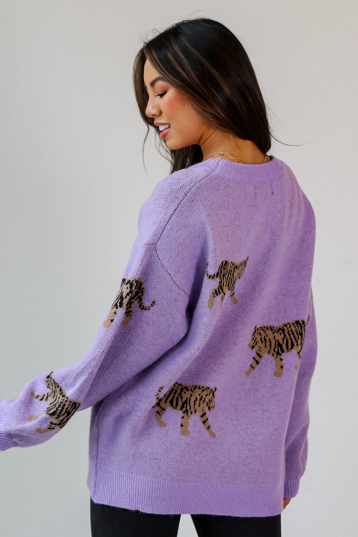 Cute purple outlet sweaters