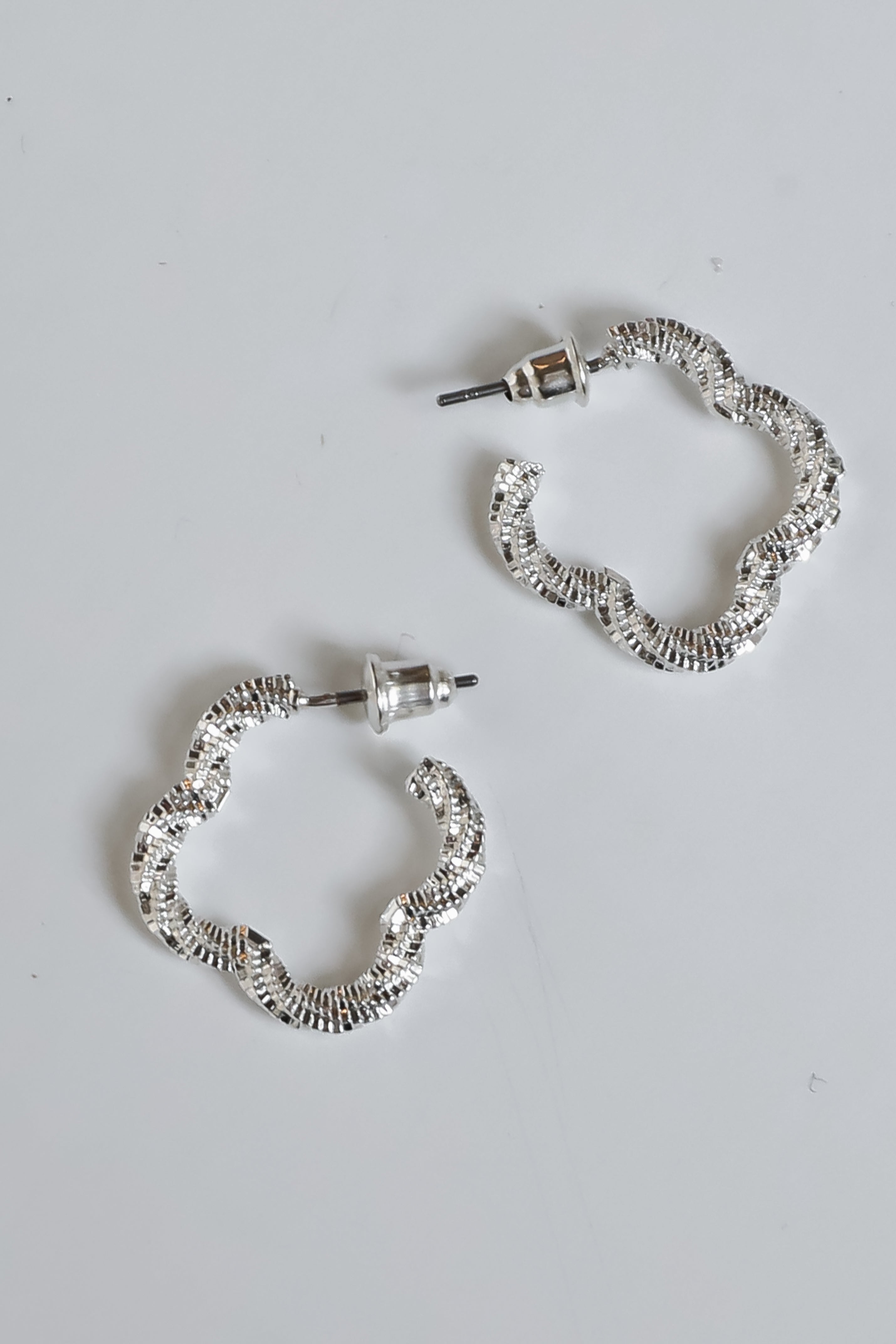 Sabrina Quatrefoil Hoop Earrings