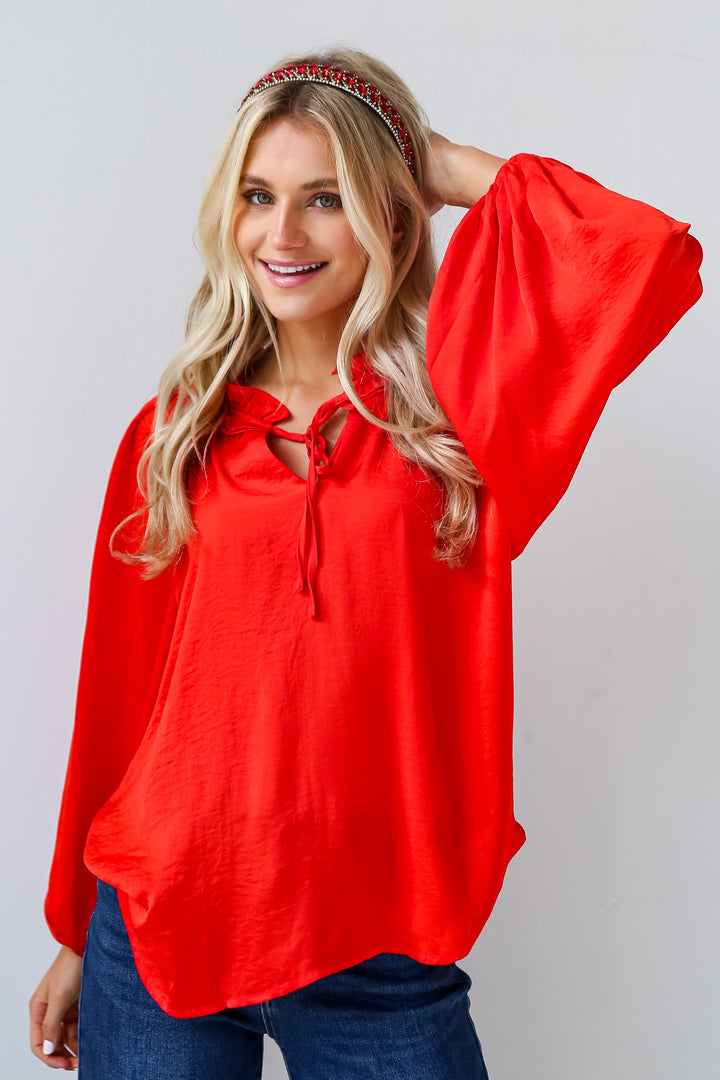 red holiday party tops