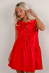 Coming Back For You Bow Mini Dress