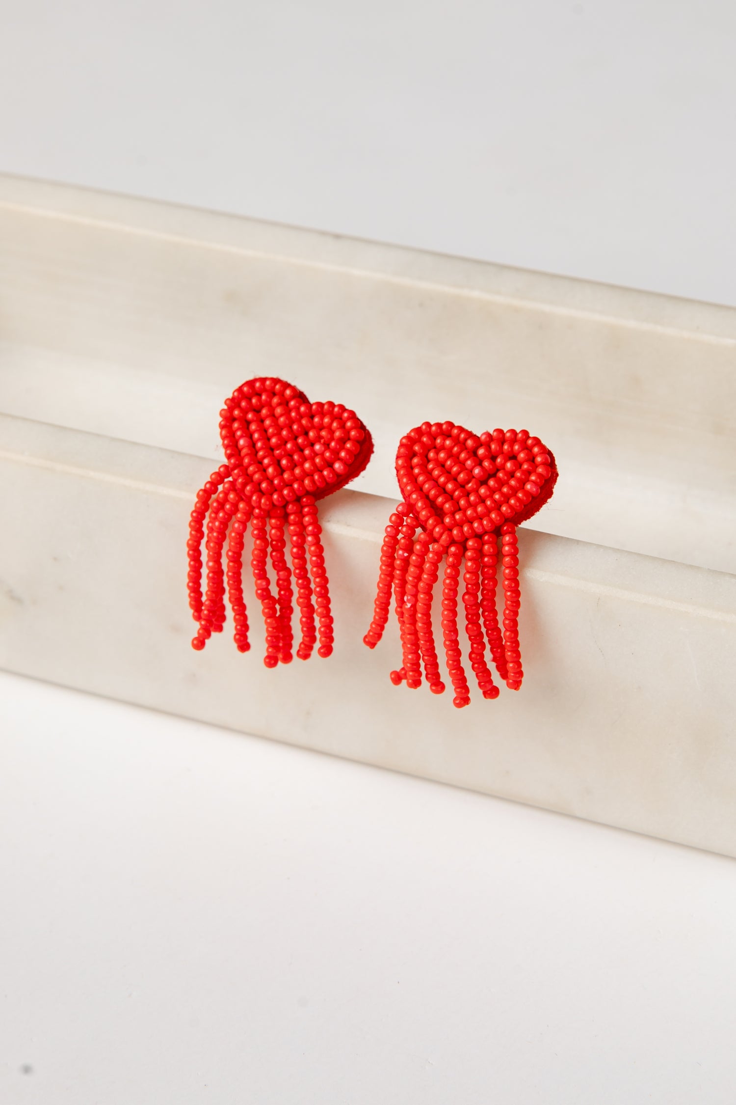 beaded red dress earrings Red dress beaded earrings : r/Beading