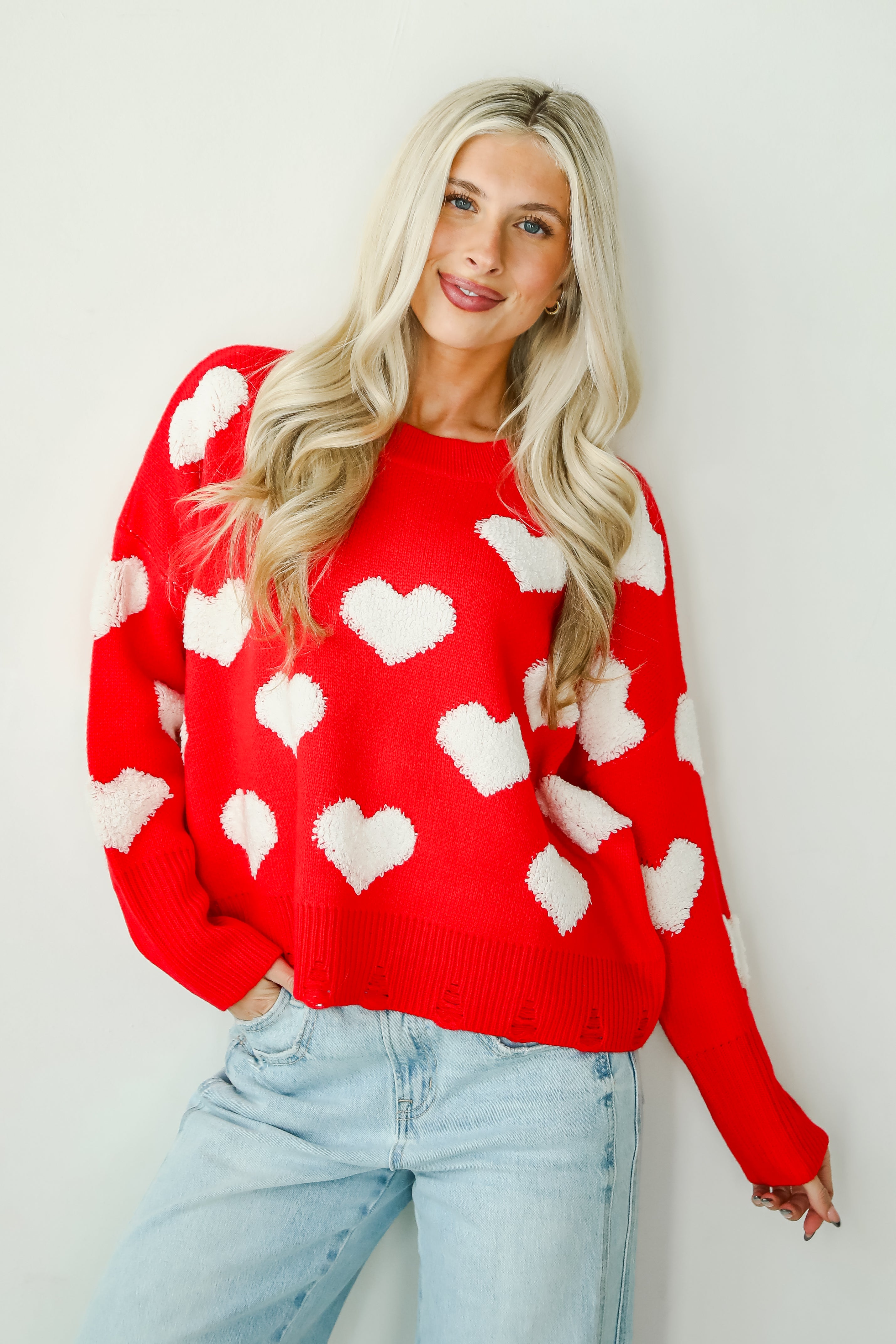 Easily Loved Heart Sweater