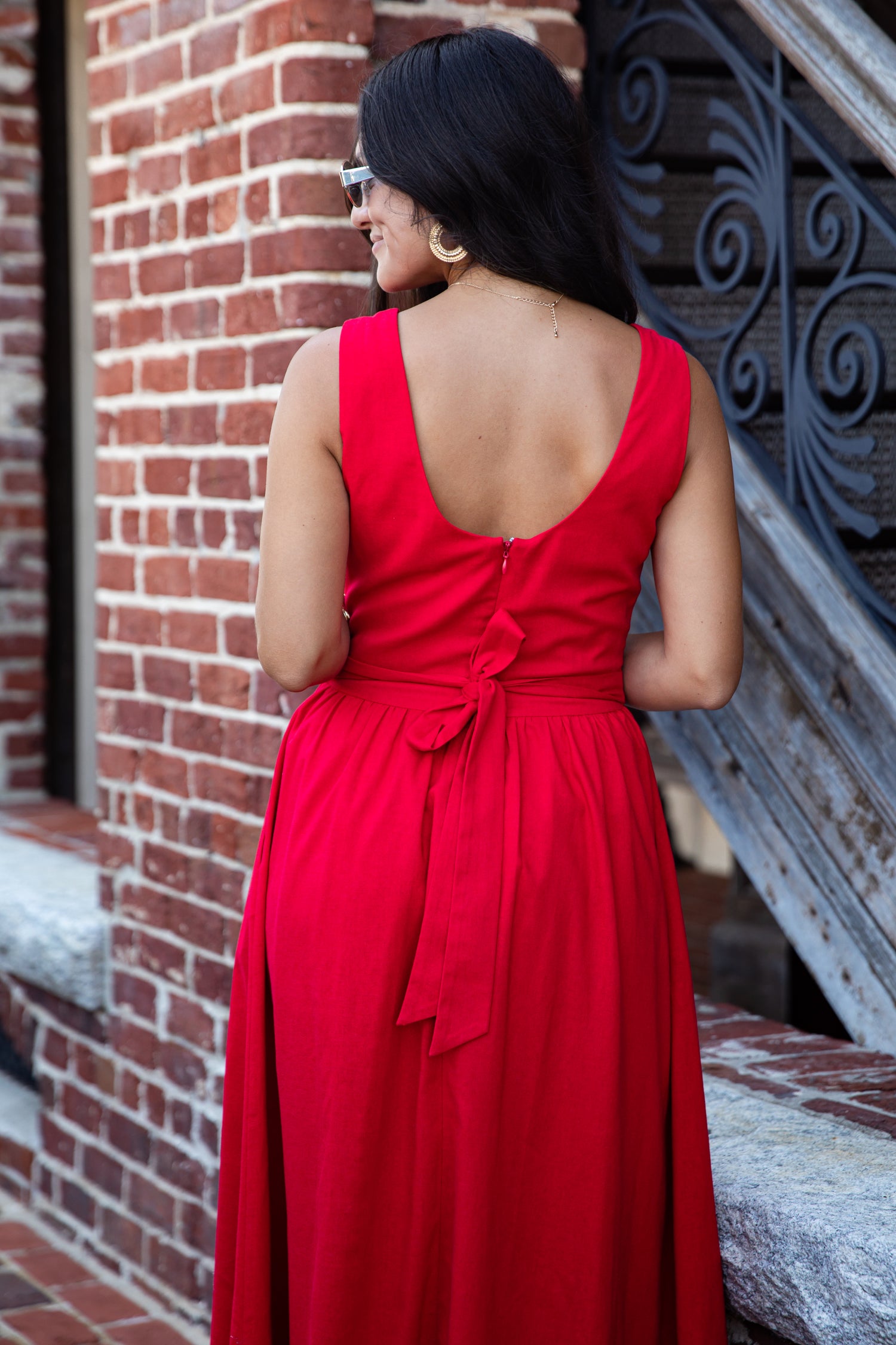 Can't Give You Up Red Midi Dress | Trendy Women's Dress