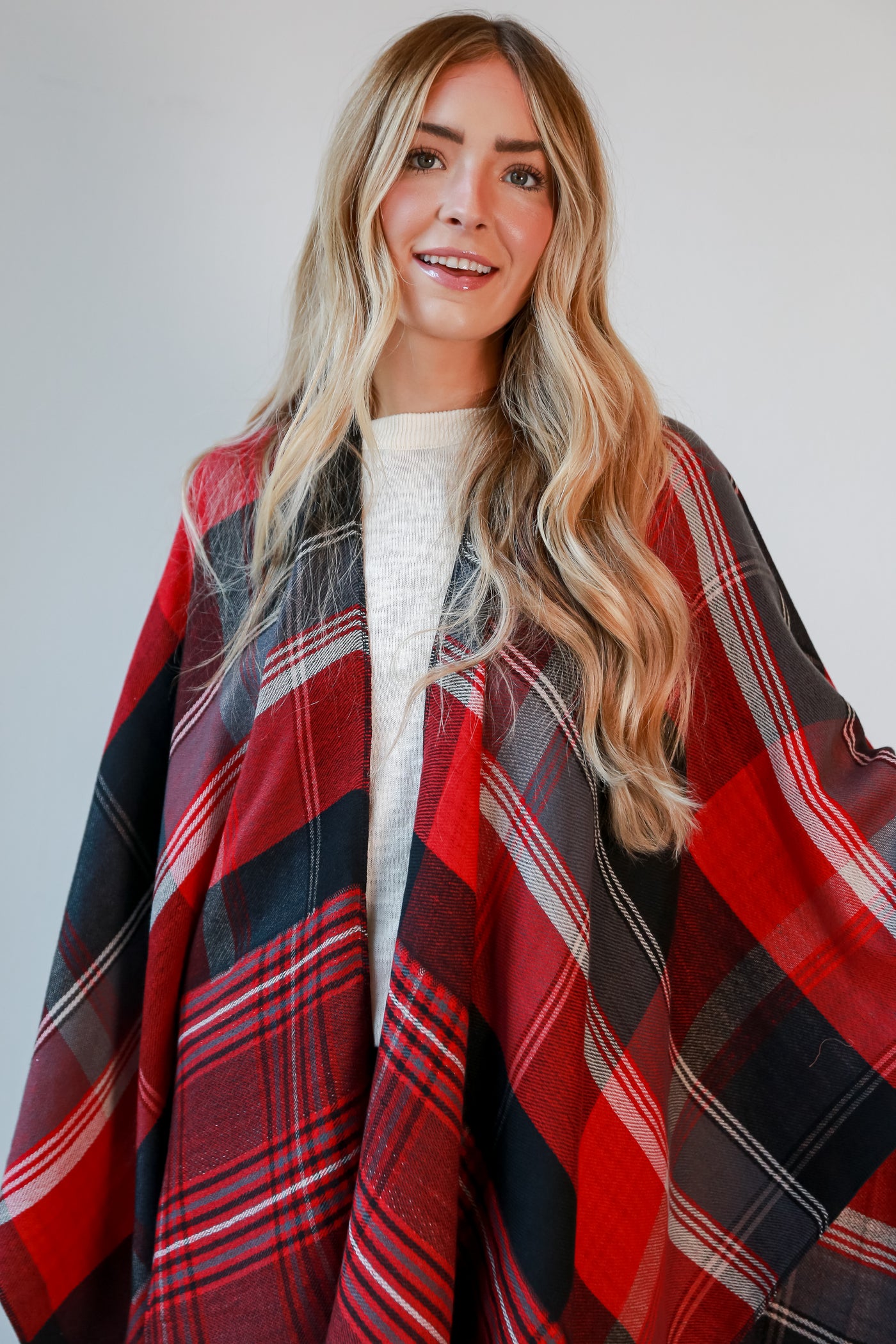 holiday plaid scarves