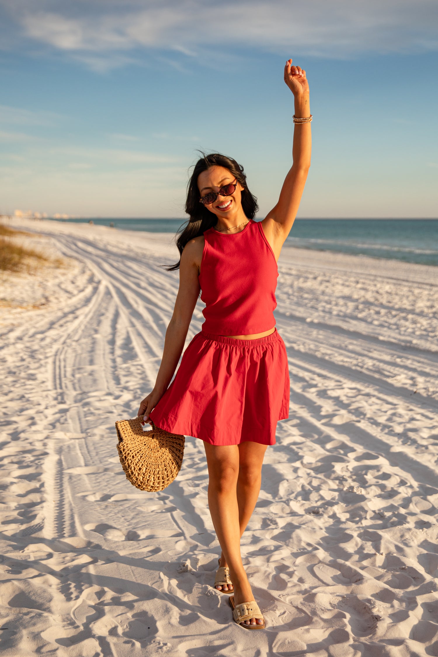 red tank dress Magna Twisted M / Rumba day comfort Plus Size Dress | Essential