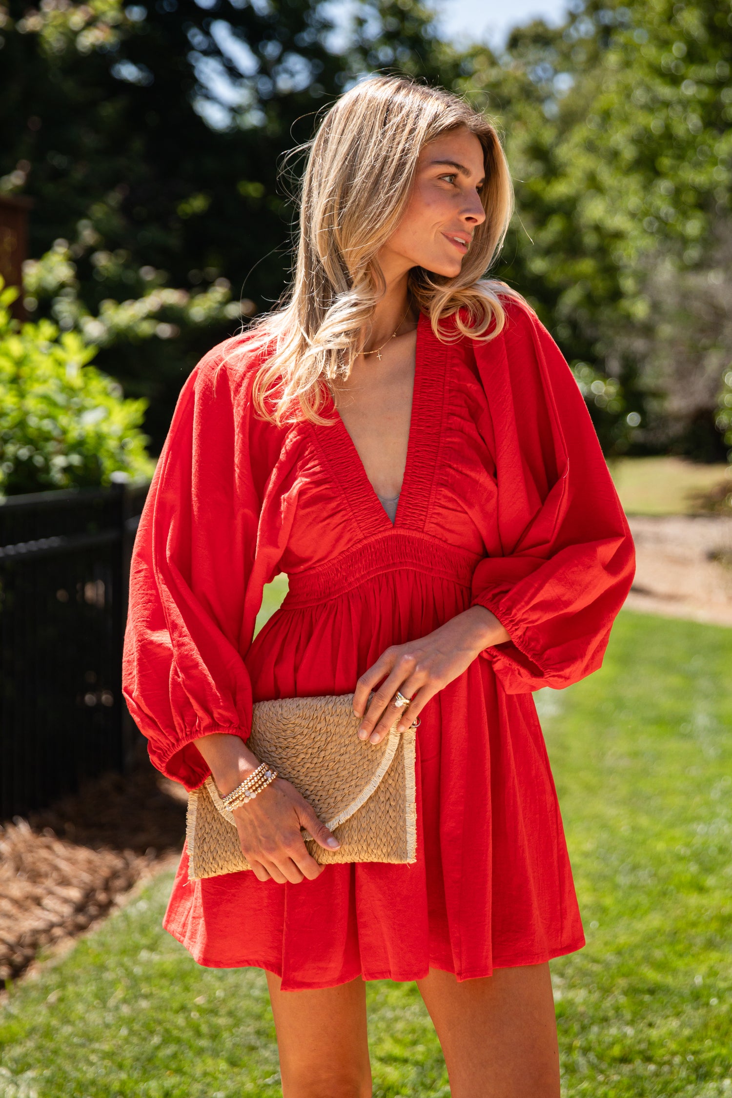 Cute Smocked Waist Mini Dress | Trendy Women's Dresses