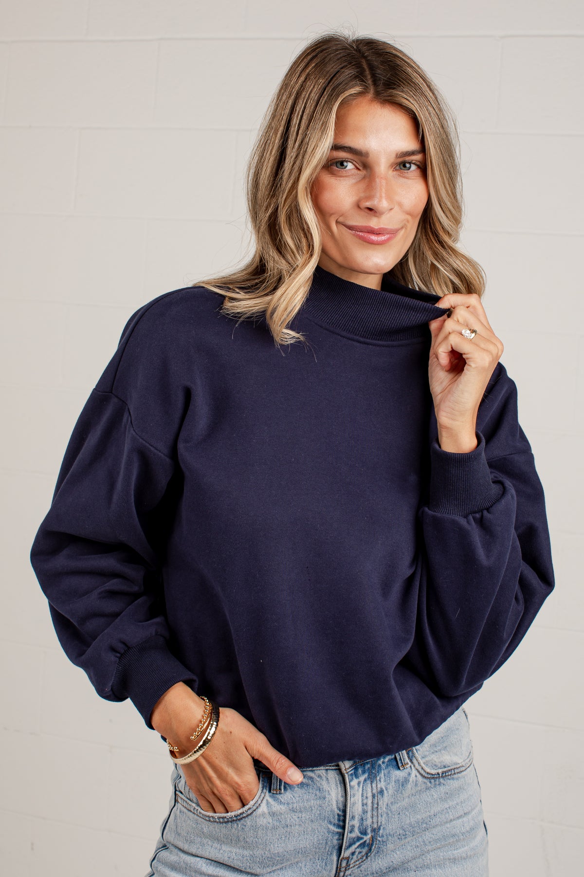 Made For This Mock Neck Sweatshirt
