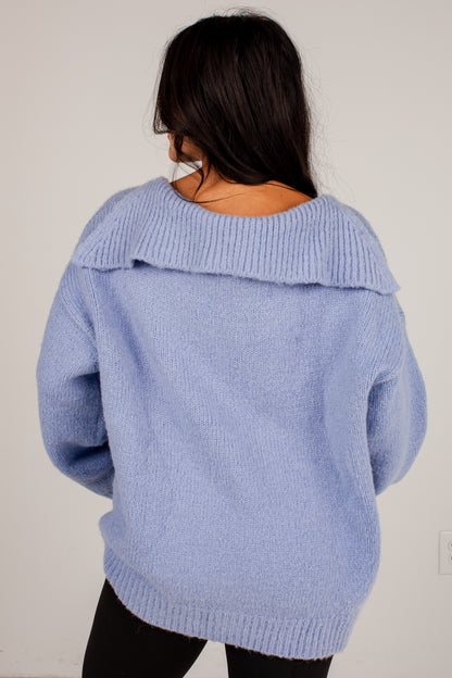 Hold Me Close Collared Knit Sweater