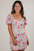 Give It A Go Pink Floral Mini Dress