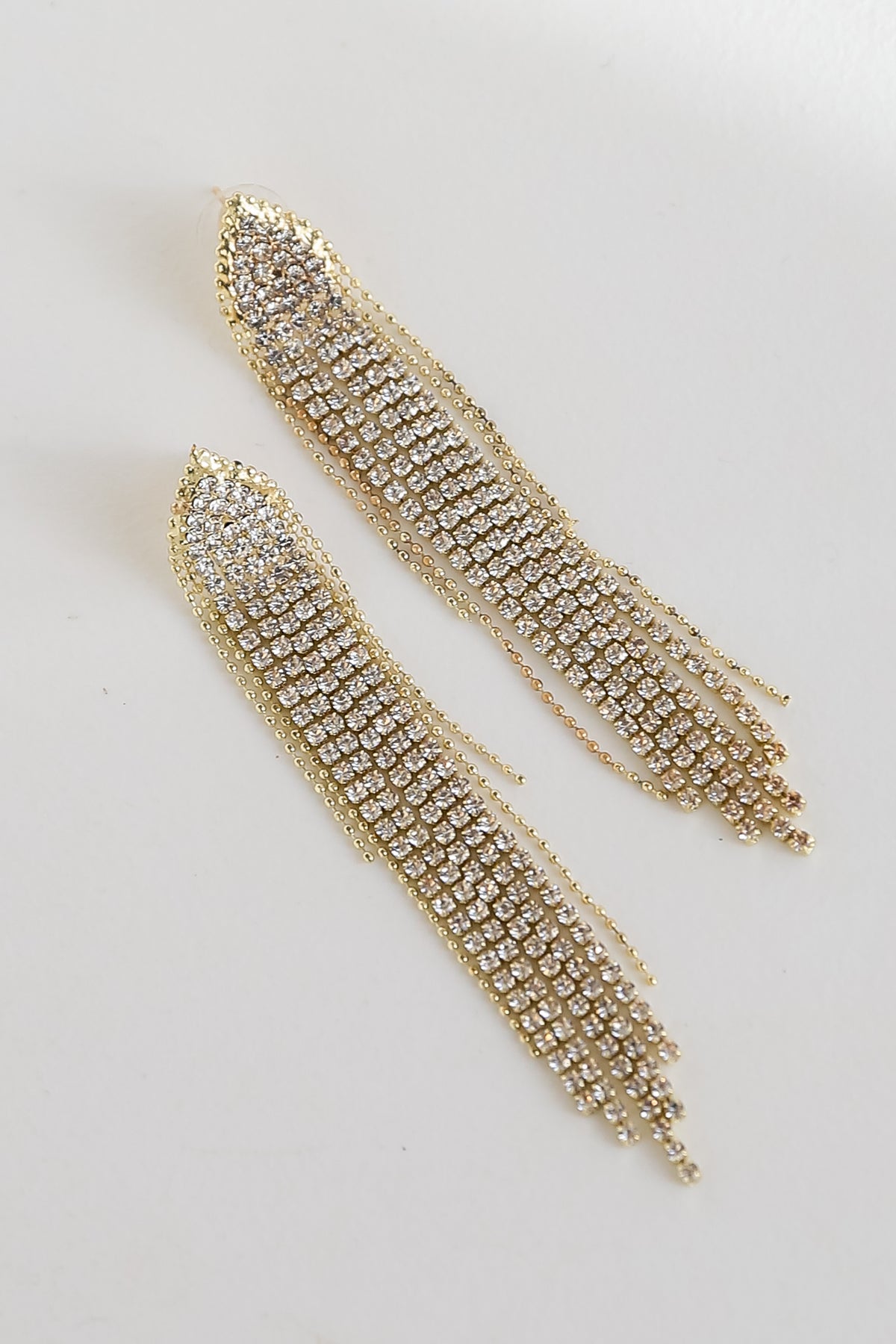 Glamorous Crystal Diamante Rhinestone Dangle Earrings – Sparkly Statement Jewellery - Gold Glamorous Crystal Diamante Rhinestone Dangle Earrings – Sparkly Statement Jewellery - Gold
