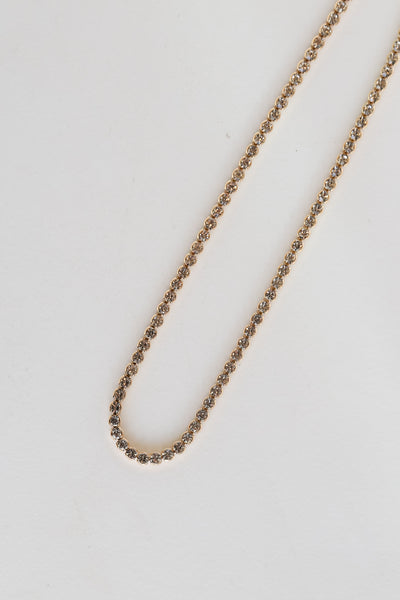 Gold Rhinestone Necklace