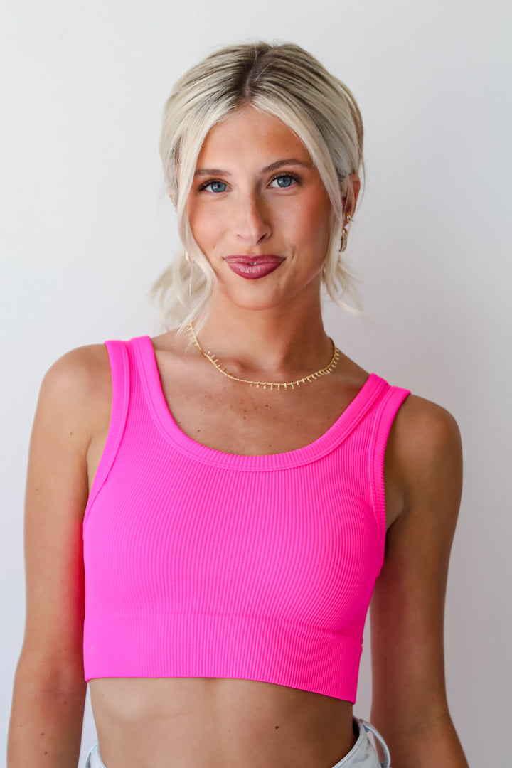 Easy On Me Seamless Cropped Tank