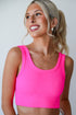 pink cropped tank