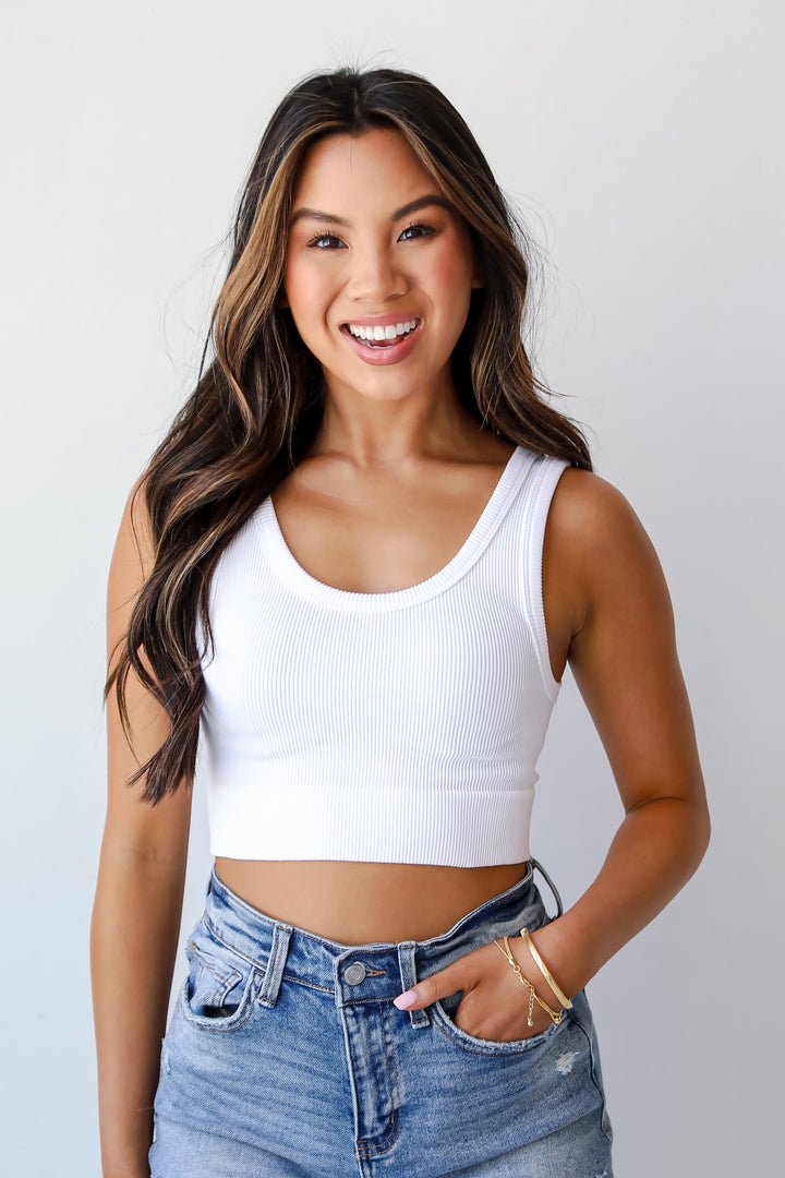 Easy On Me Seamless Cropped Tank