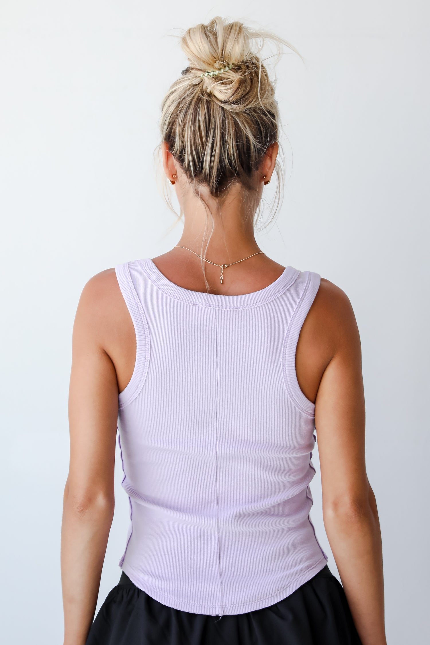 lavender basic tank top