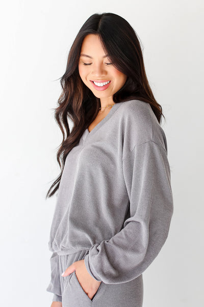 Corded Pullover side view