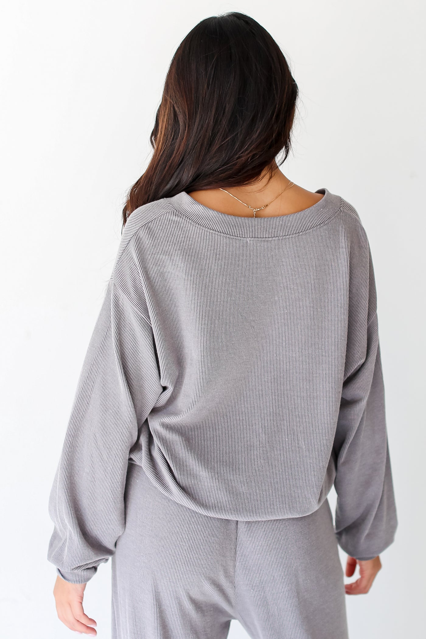 Corded Pullover back view