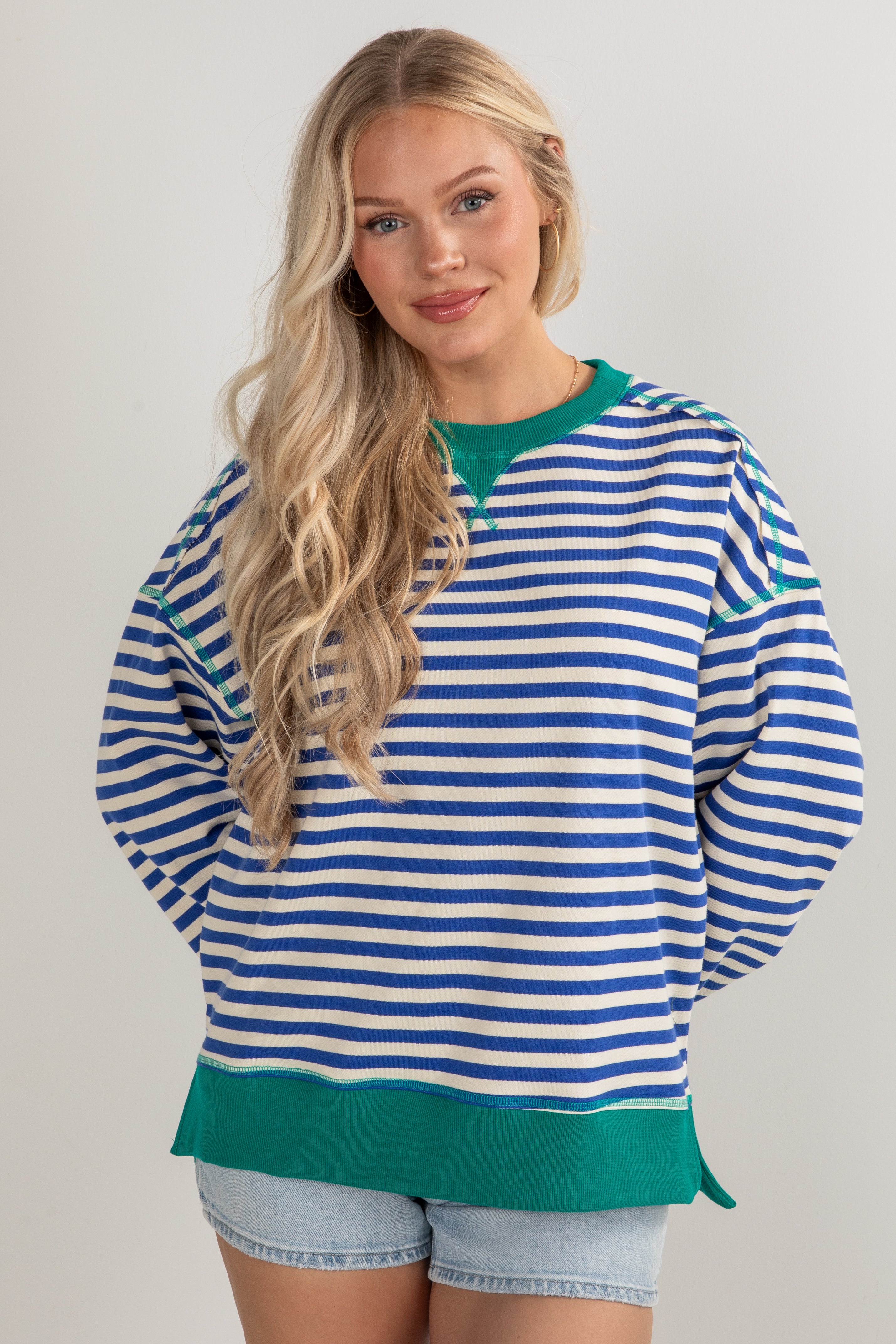 striped pullover