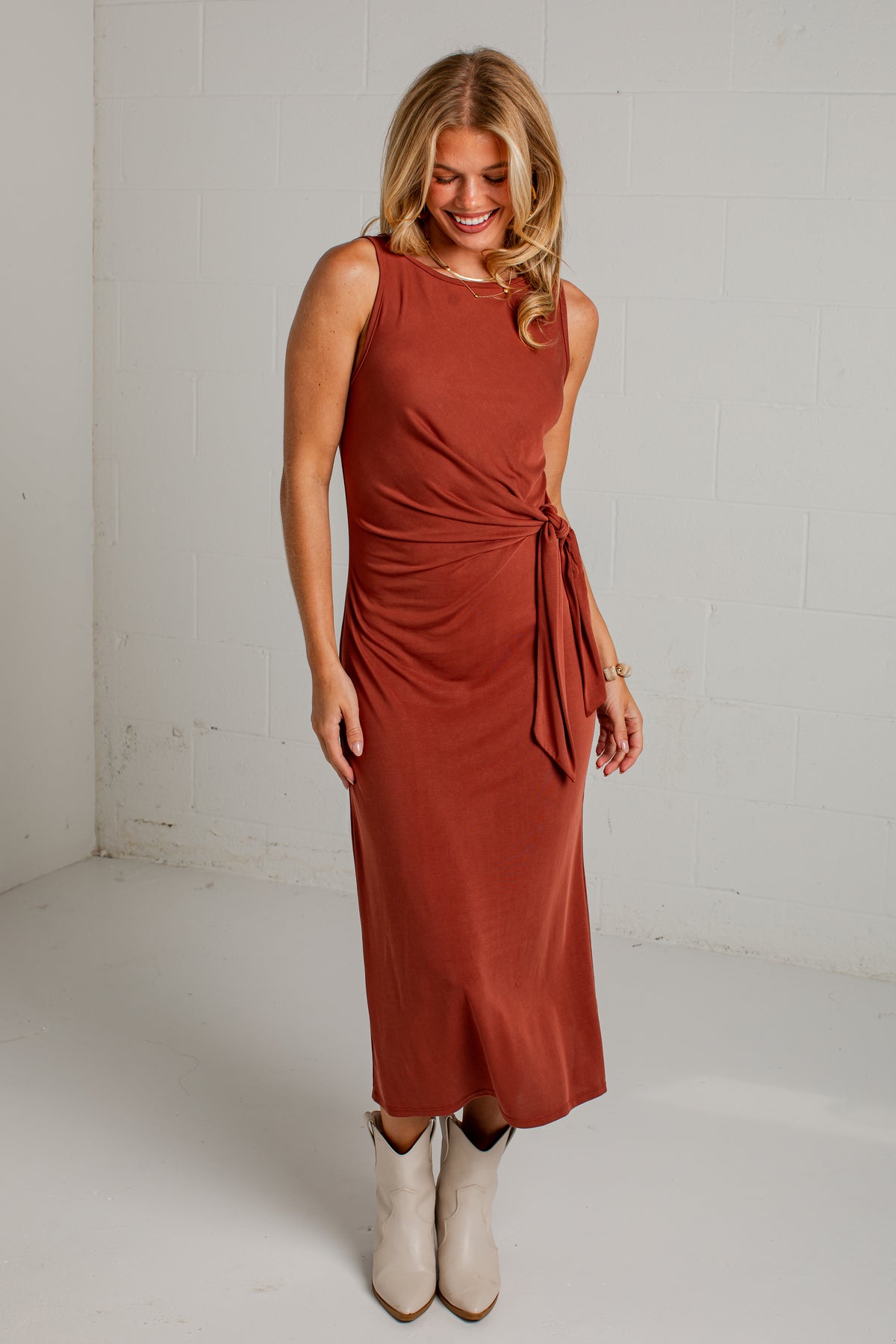 An Evening Away Draped Maxi Dress