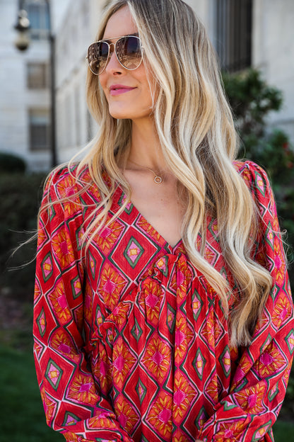 boho midi dress