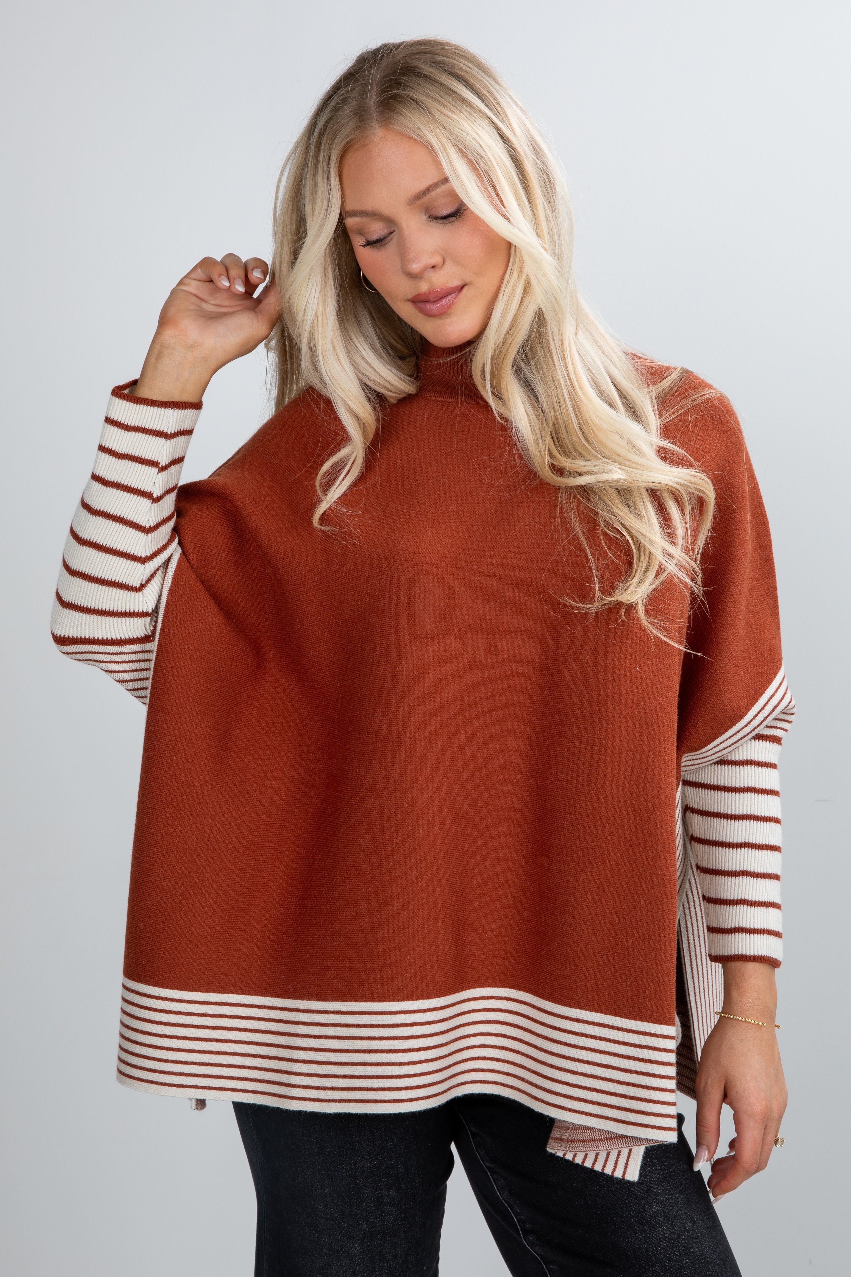 rust sweater