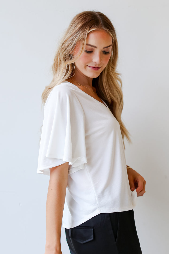 womens basic white tee