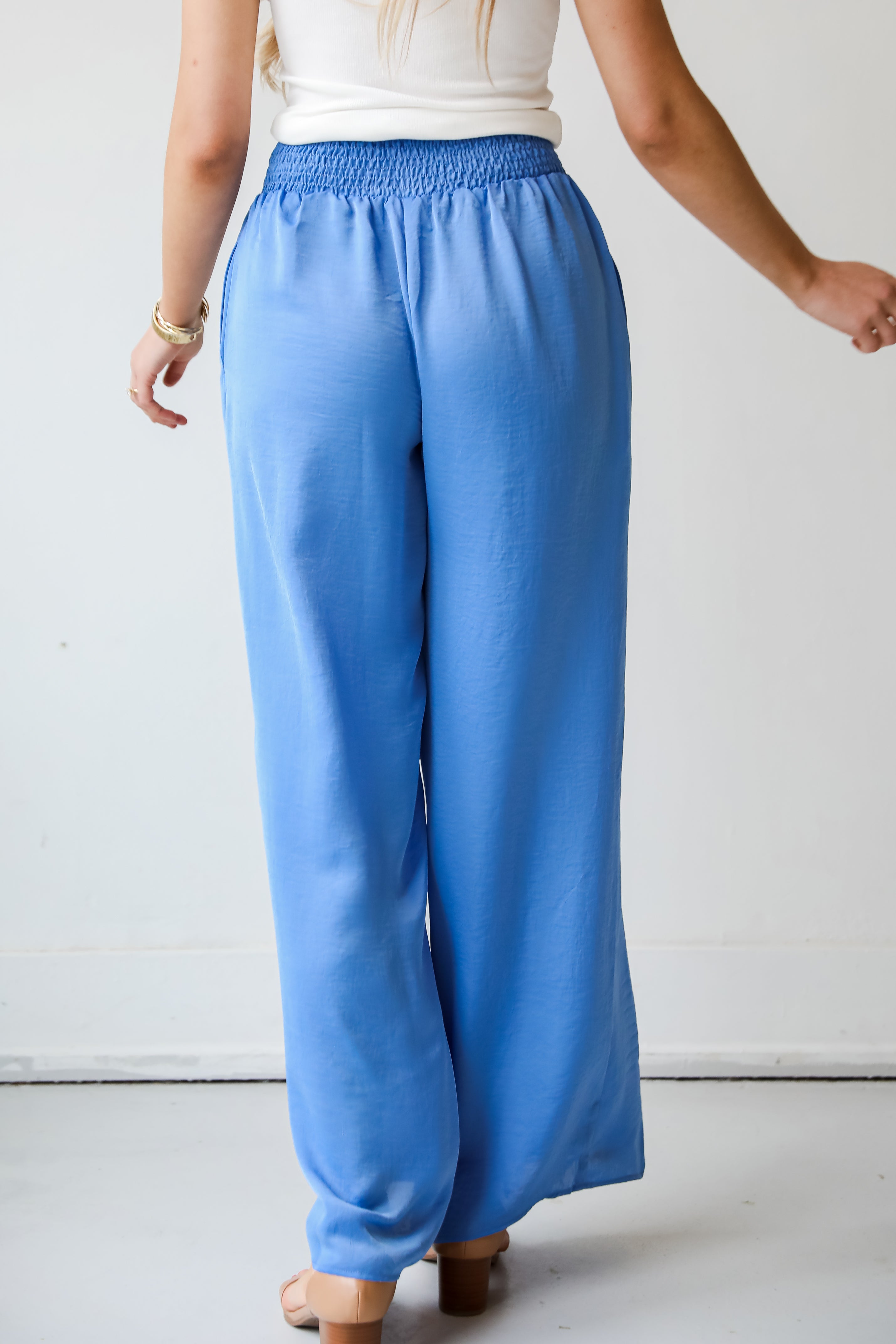 flowy blue pants