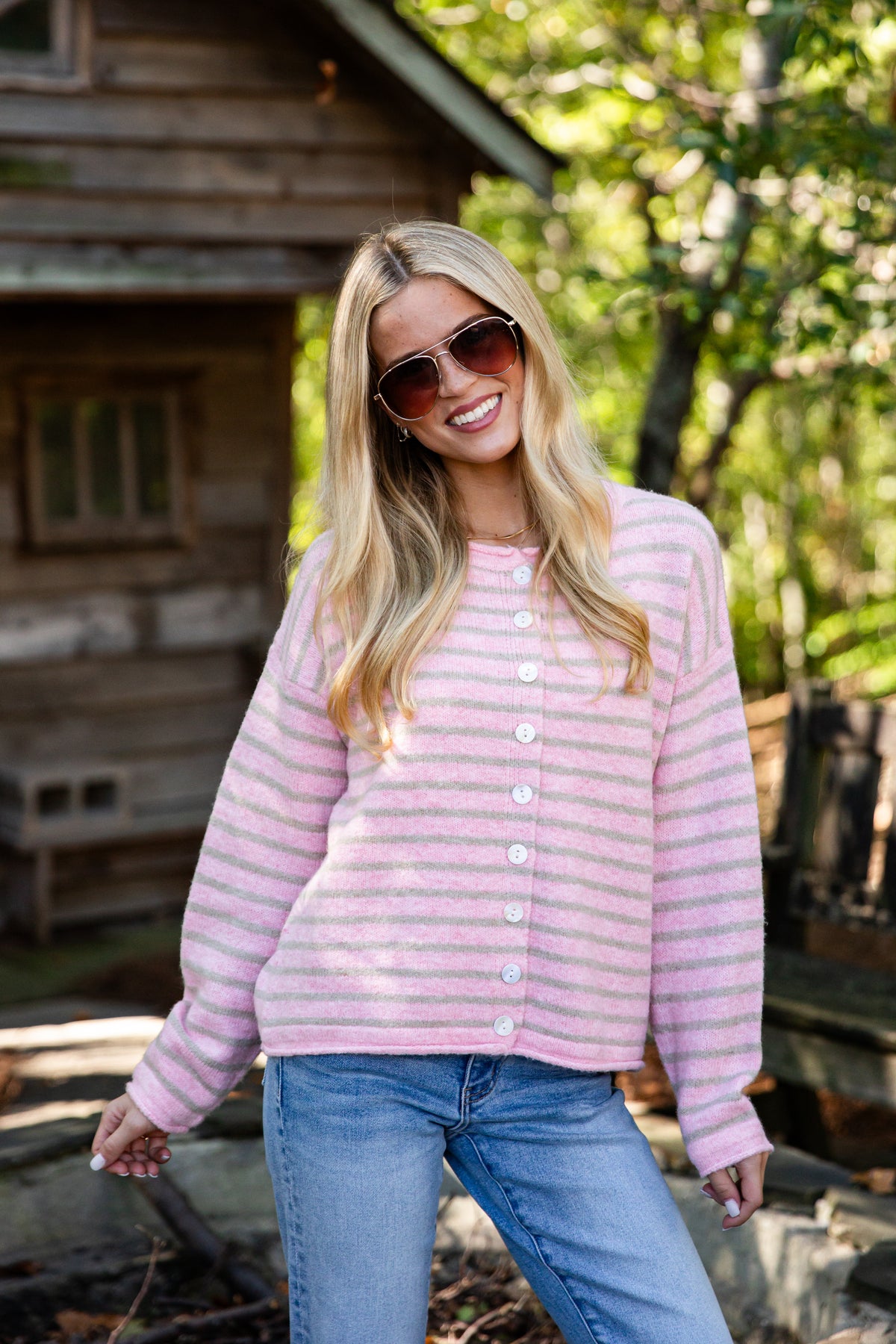 Never Out Of Style Striped Knit Cardigan