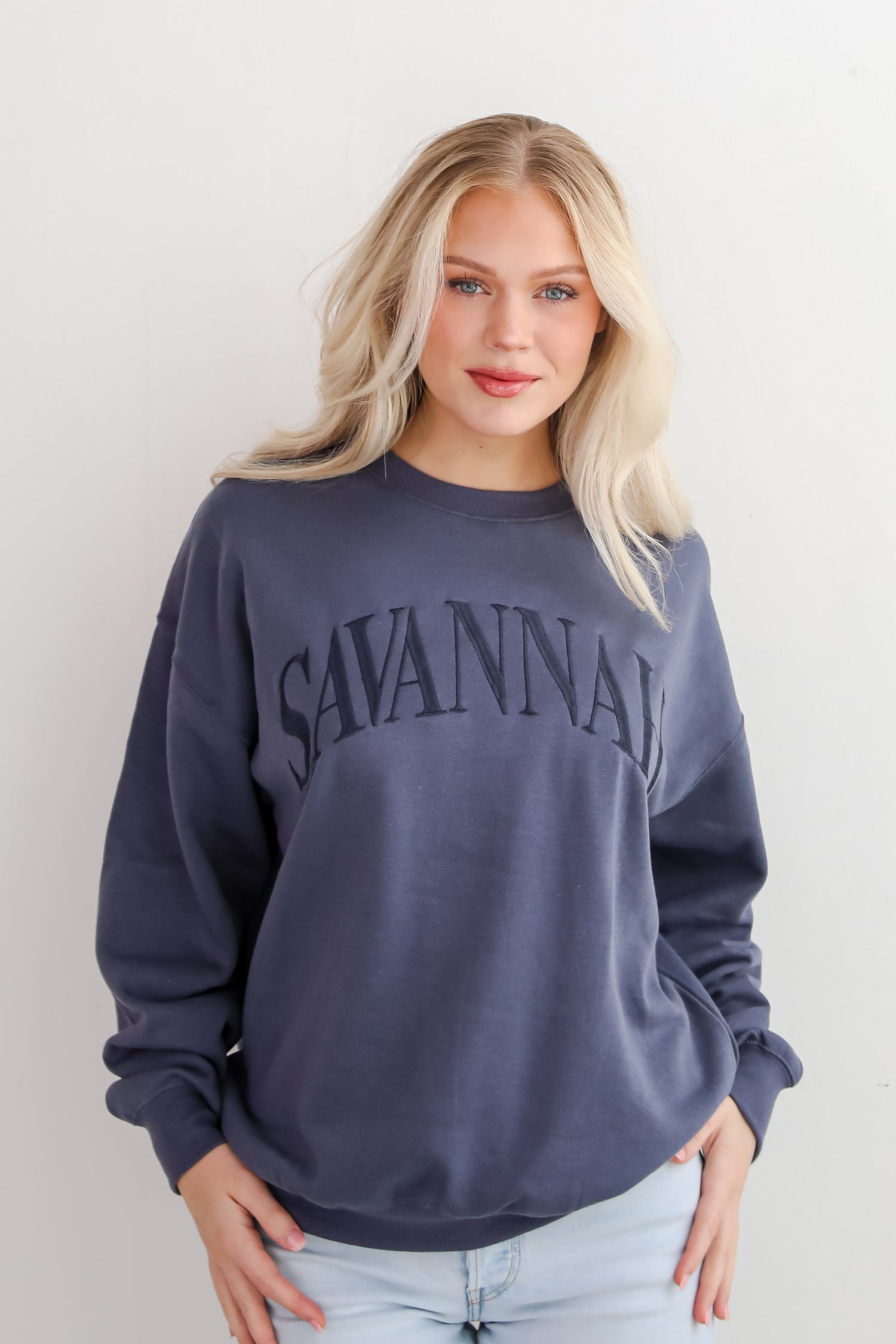 Savannah Embroidered Sweatshirt