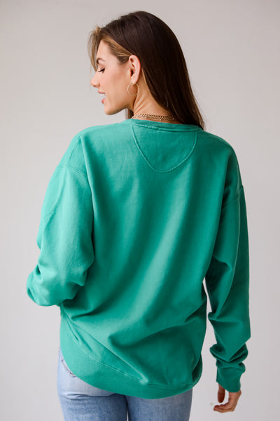 Green Savannah Georgia Script Sweatshirt for women