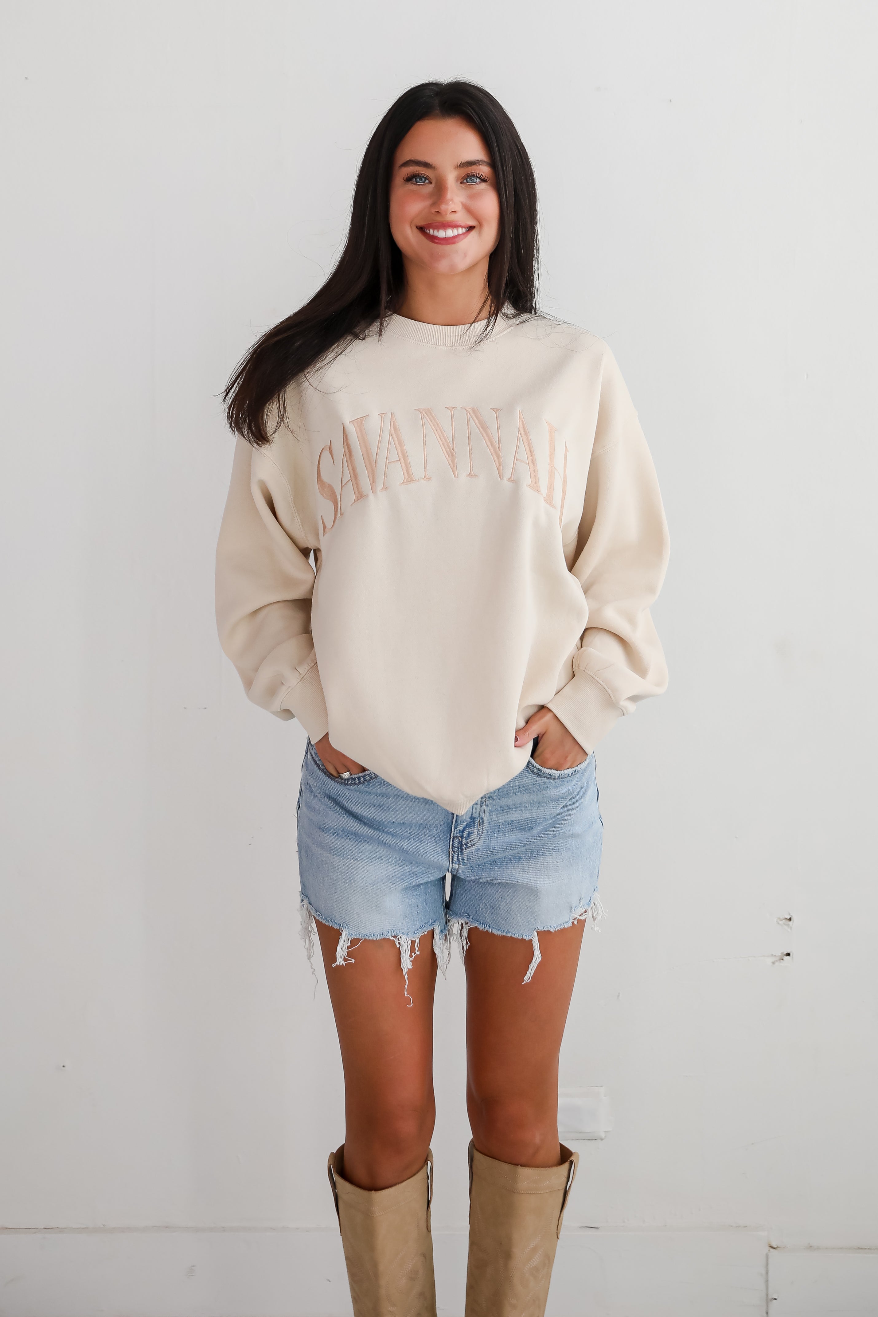 Savannah Embroidered Sweatshirt