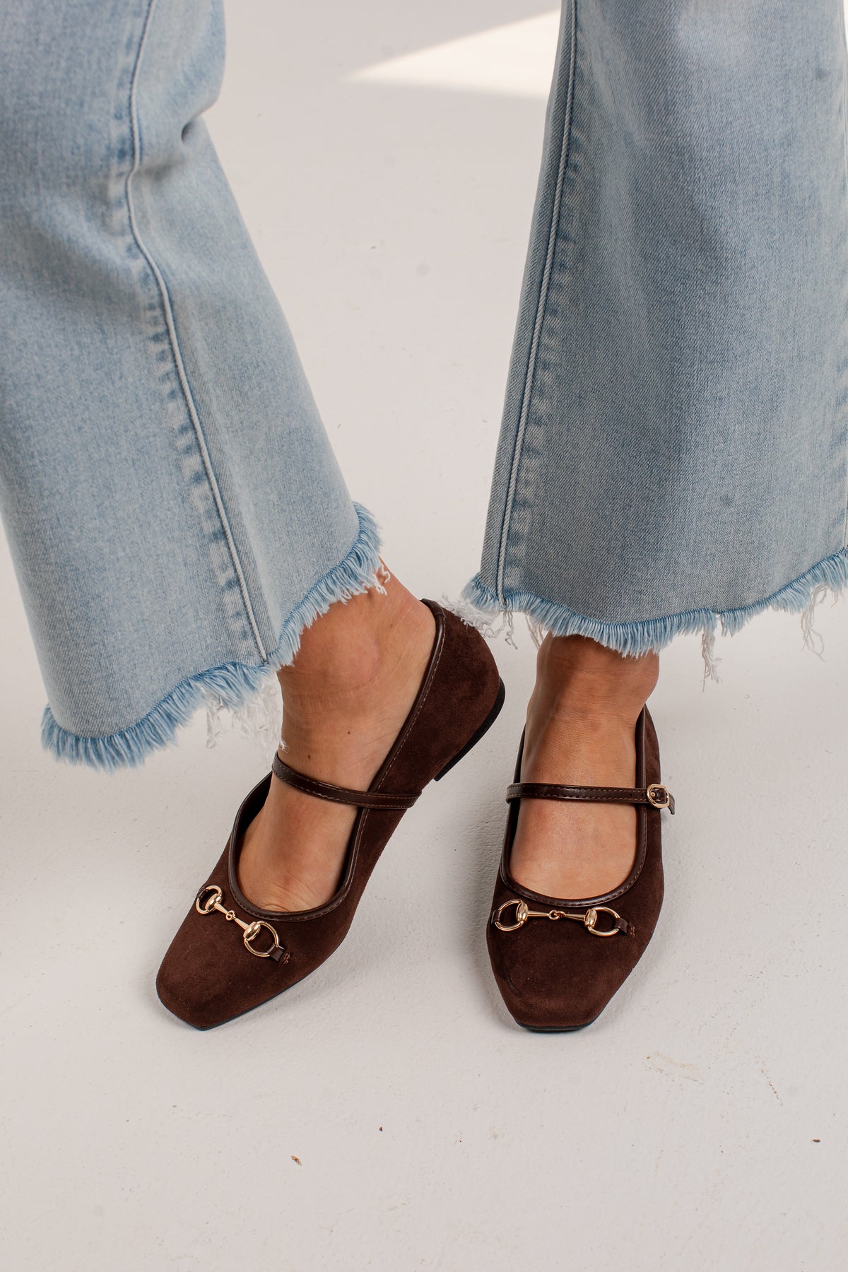 Socialite Horsebit Mary Jane Ballet Flats