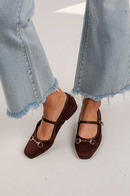Socialite Horsebit Mary Jane Ballet Flats