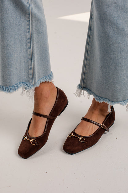 Socialite Horsebit Mary Jane Ballet Flats