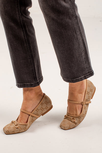 Socialite Horsebit Mary Jane Ballet Flats