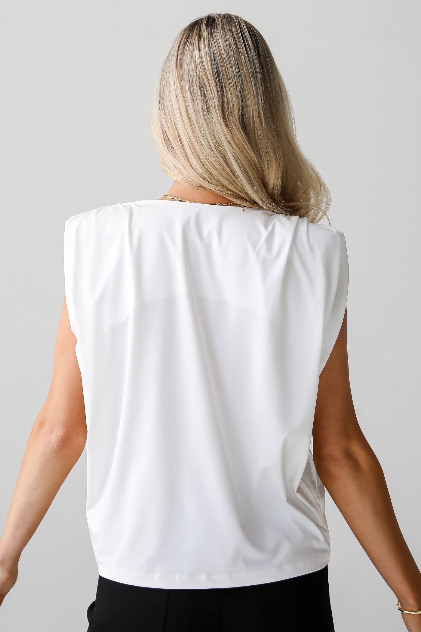 shoulder pad tops Dramatic Sensation Shoulder Pad Blouse