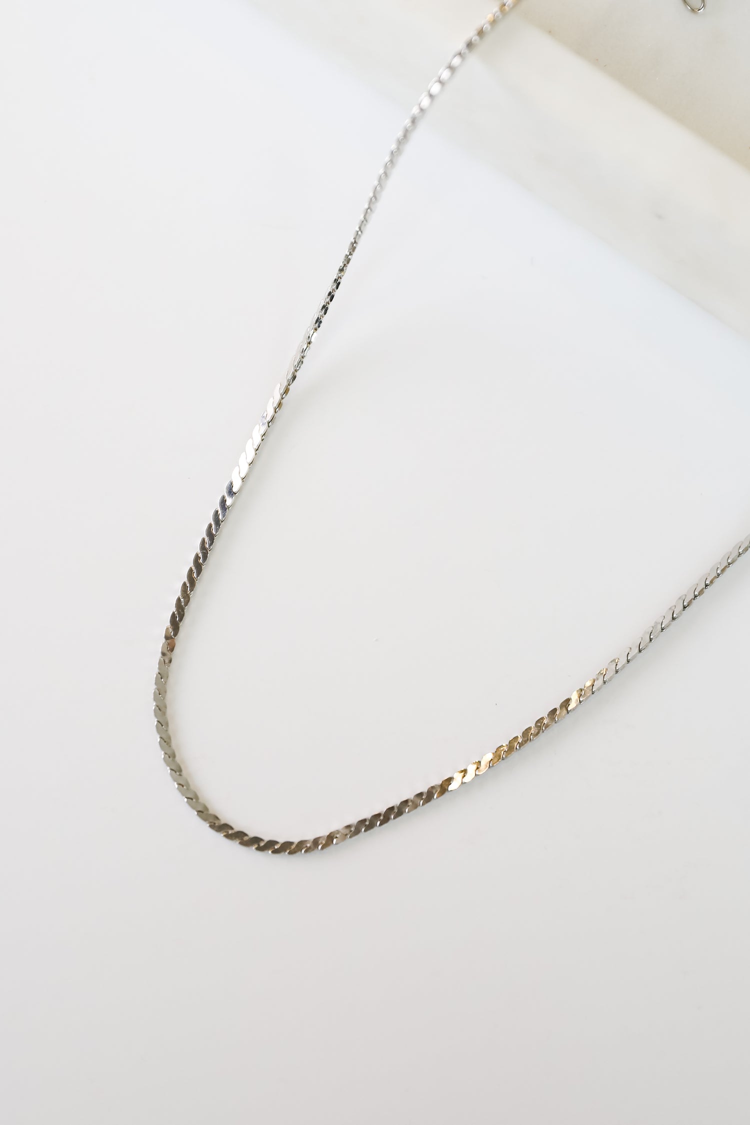 silver dress necklaces KDSJSXW Necklaces for Women Silver Fashion Geometric Suit Necklace 2 Piece Set Bridal Wedding Party Dress Dinner Wedding Dress Accessory Set Chain Silver Necklace Set (Silver,One Size)