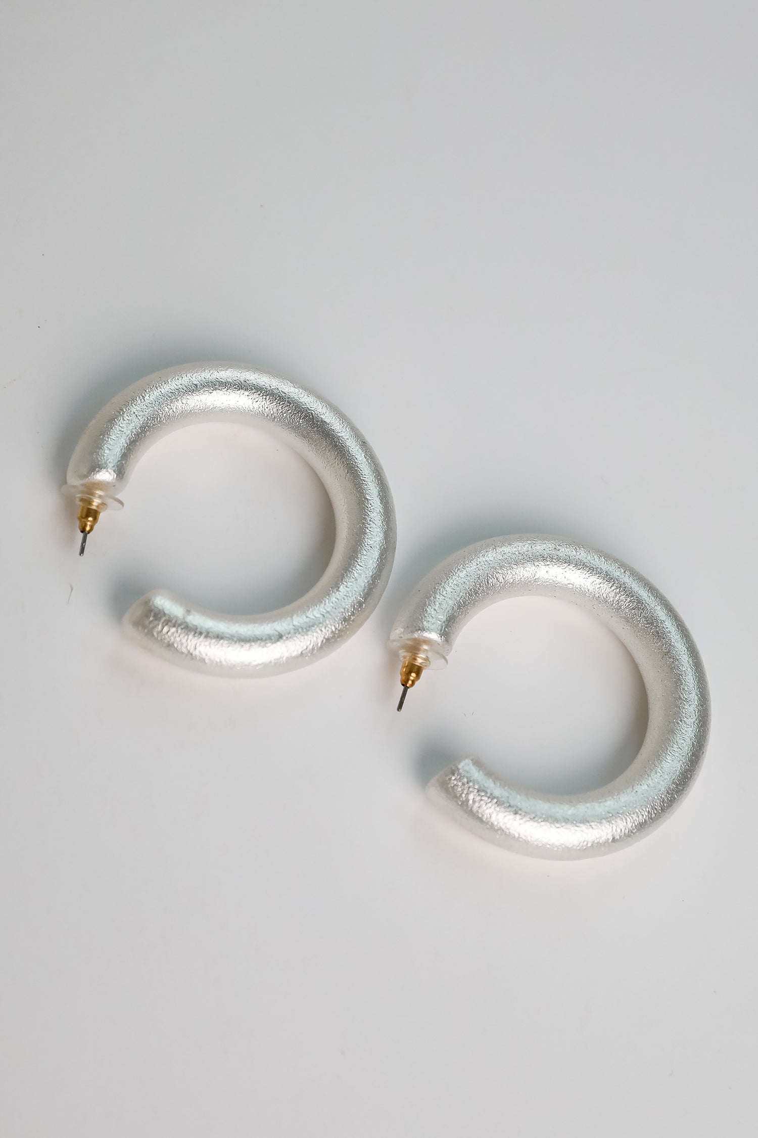 Sabrina Silver Hoop Earrings