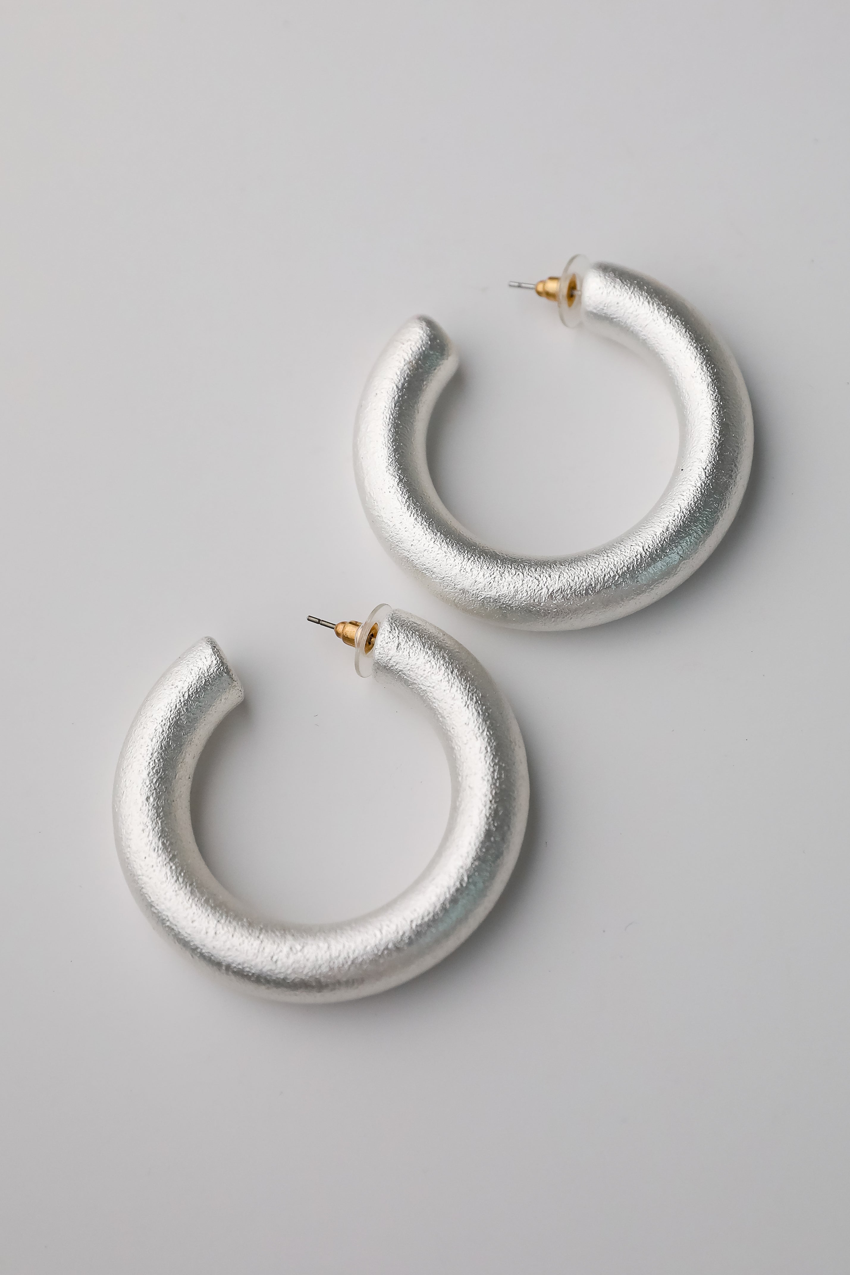 Sabrina Silver Hoop Earrings