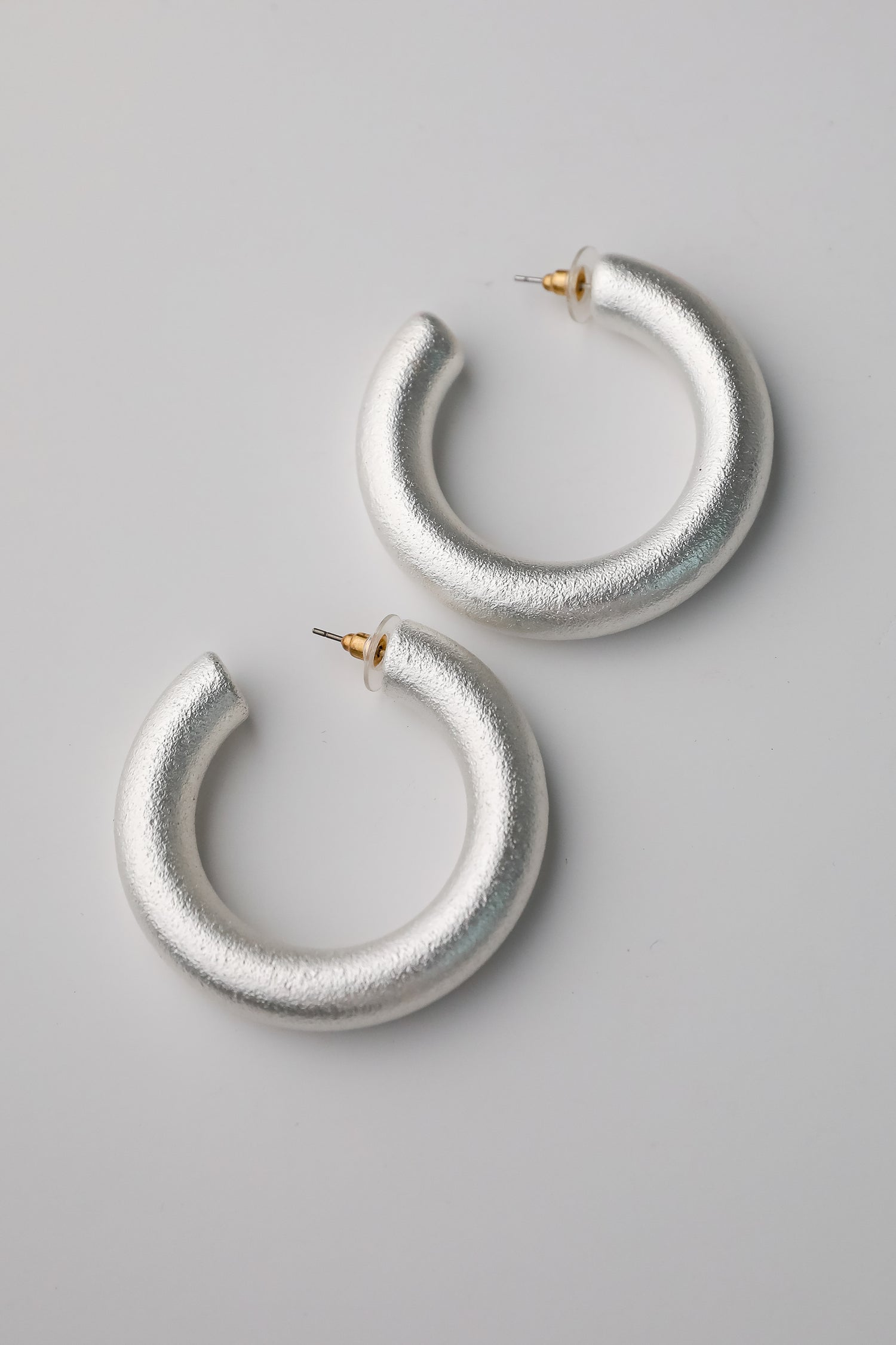 Sabrina Silver Hoop Earrings