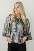 Notably Luxe Metallic Bow Blouse