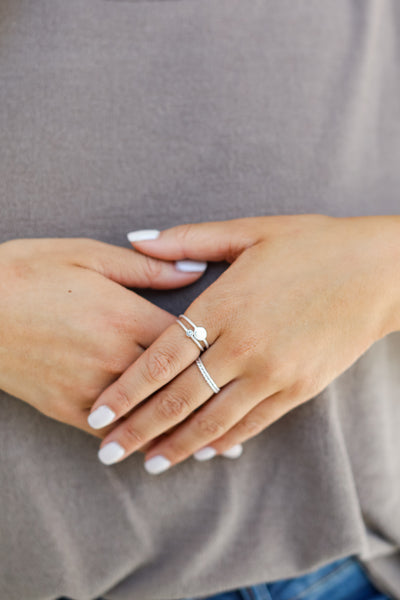 silver rings for women