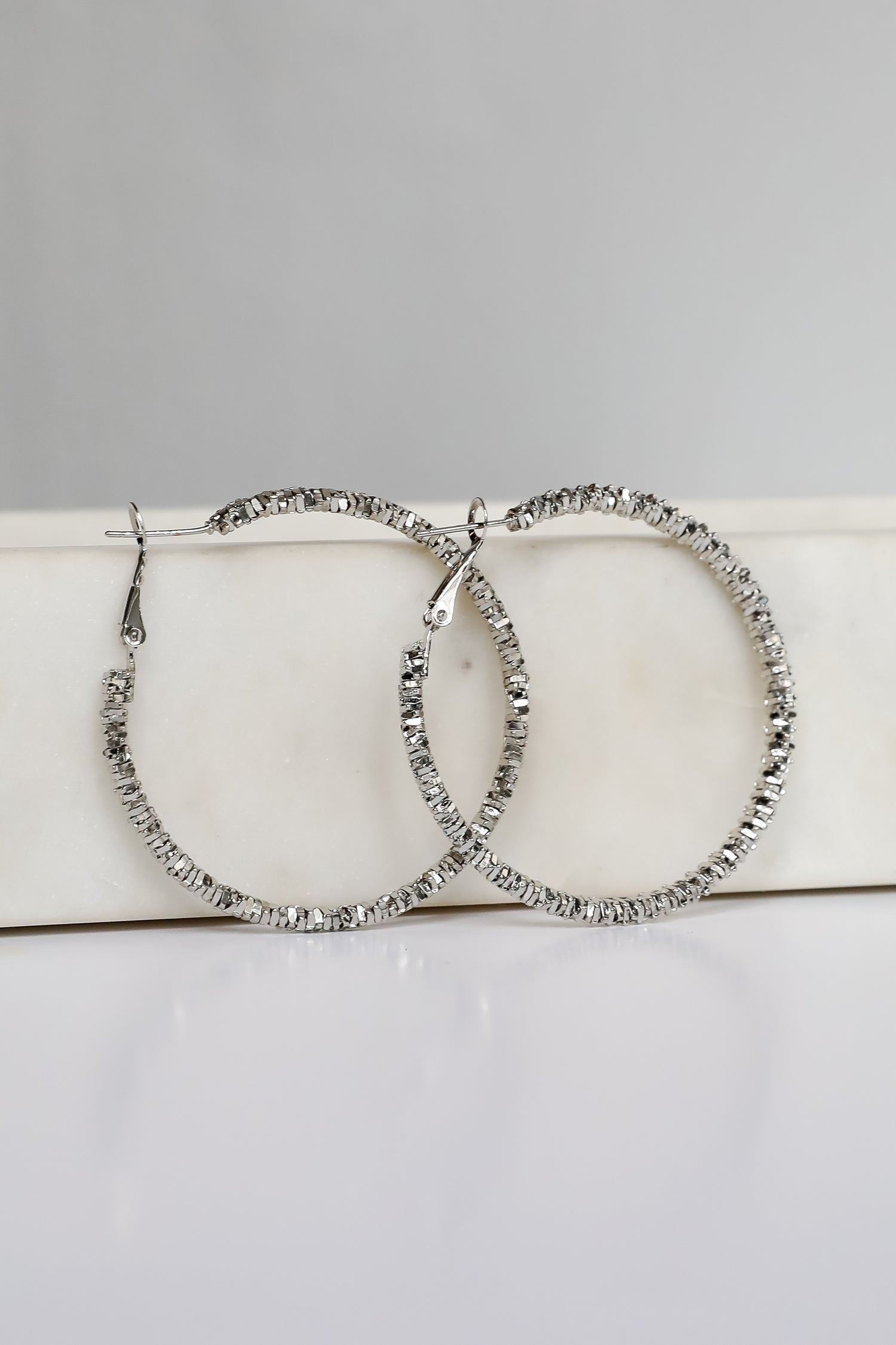 silver dress earrings Statement Bridal Earrings Wedding Earrings INES