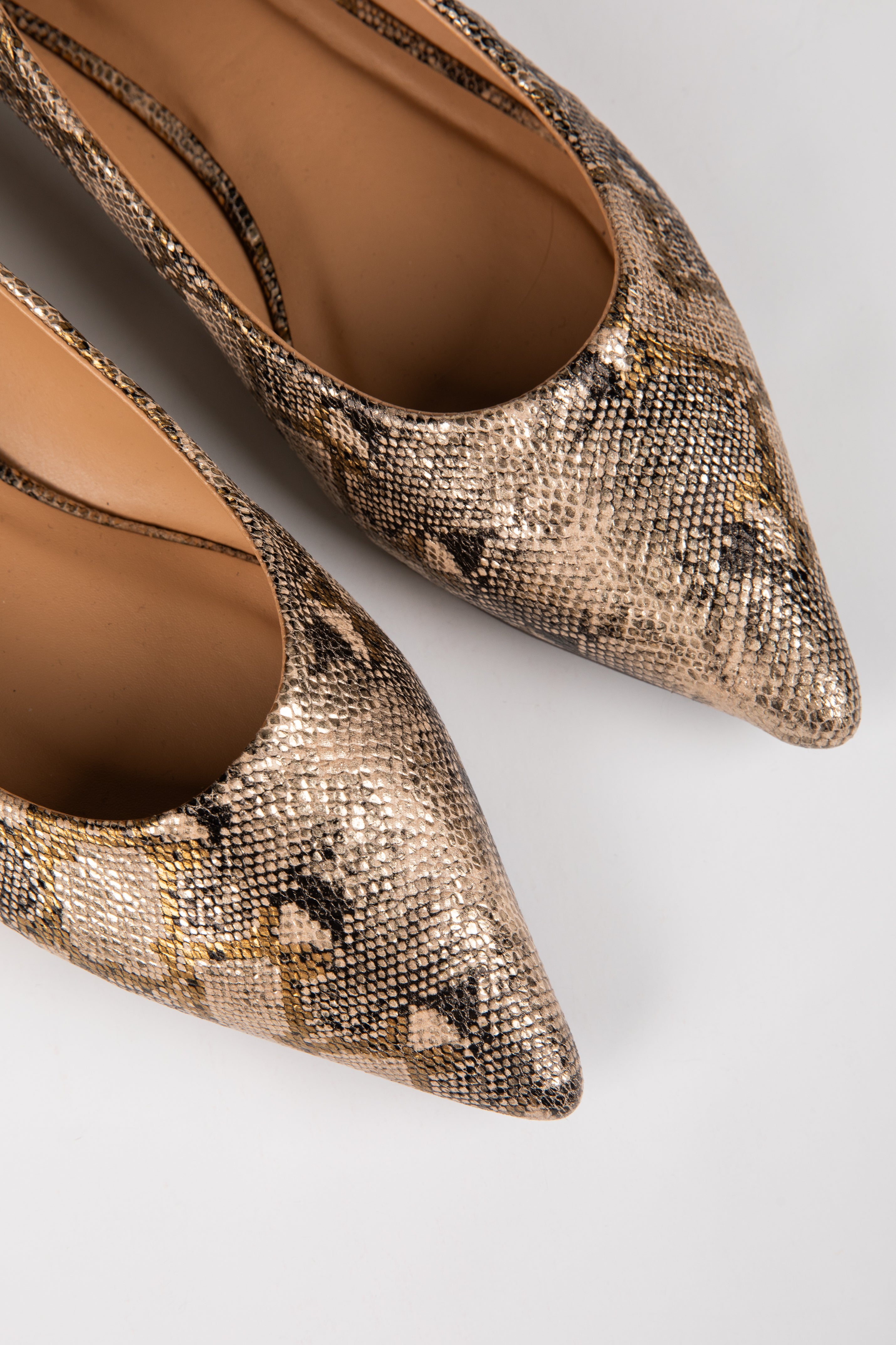 womens snakeskin flats