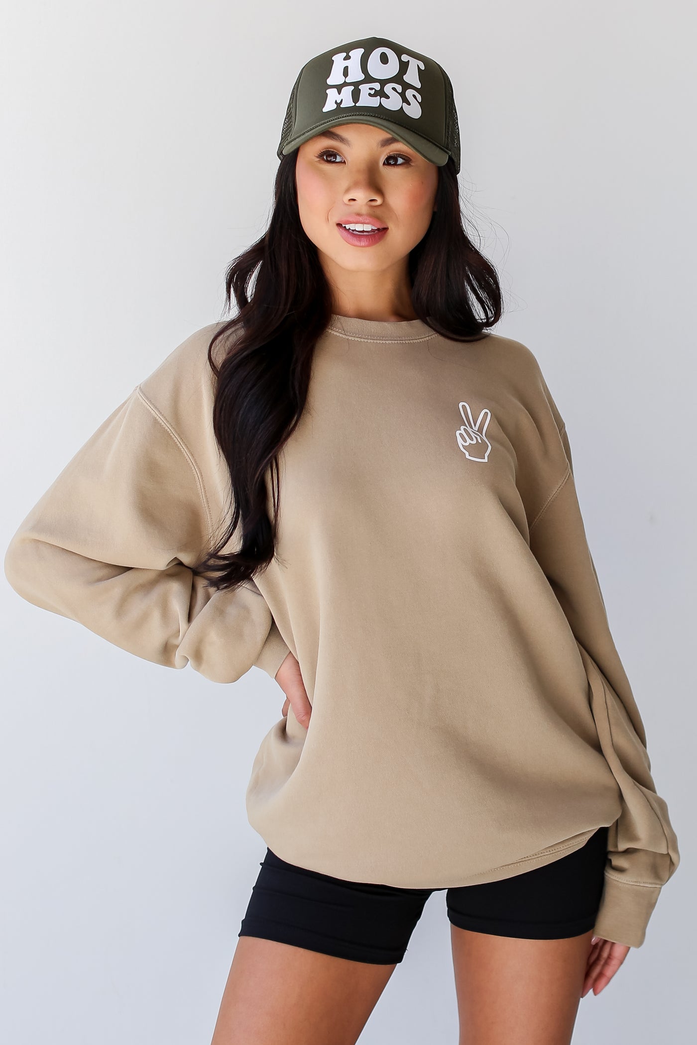 Tan There Is No Place Like The South Pullover front view