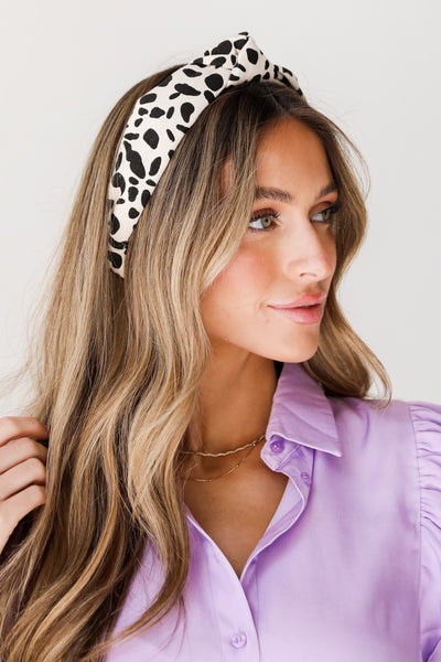 Spotted Knotted Headband