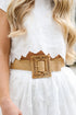 Tan Straw Belt