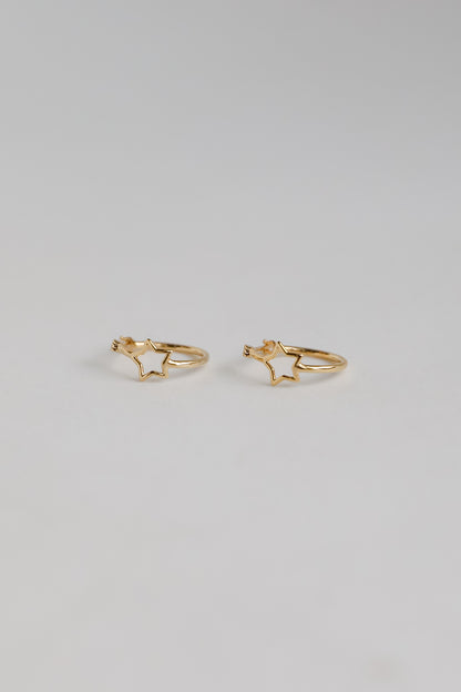 Sophie Gold Star Mini Hoop Earrings