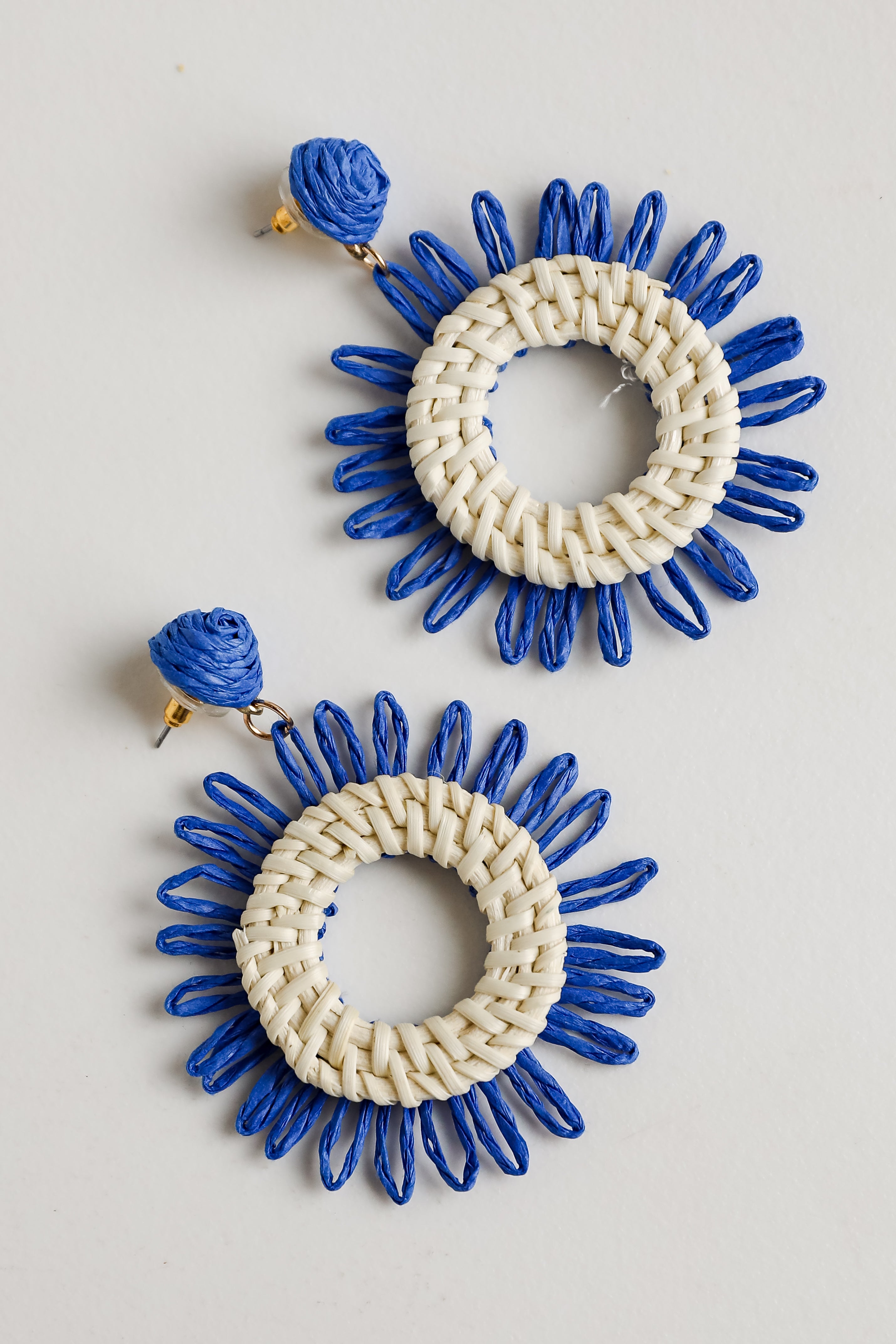 blue earrings