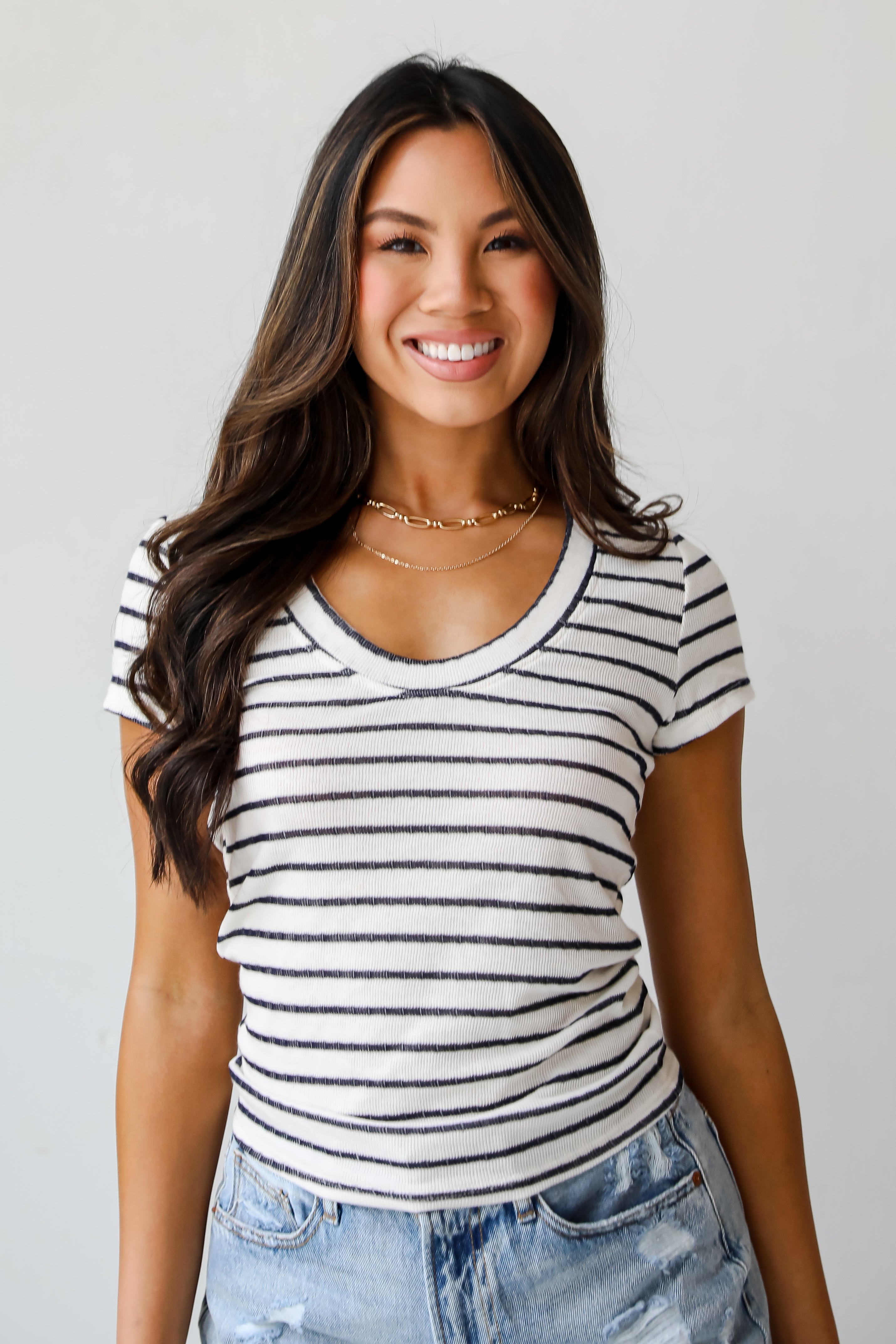 Meghan Striped Tee